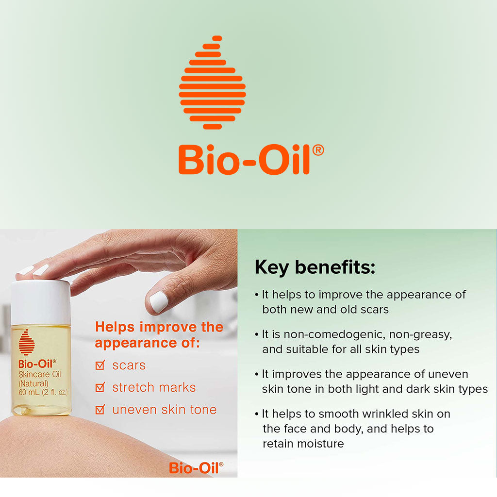 Bio-Oil Natural Skincare Oil For Scars & Stretch Marks 60ml - Easy Pharmacy LLC