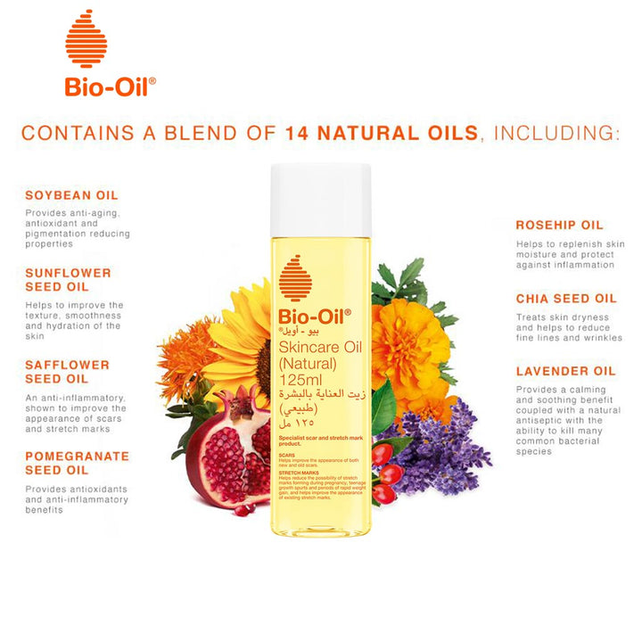 Bio-Oil Natural Skincare Oil For Scars & Stretch Marks 125ml - Easy Pharmacy LLC