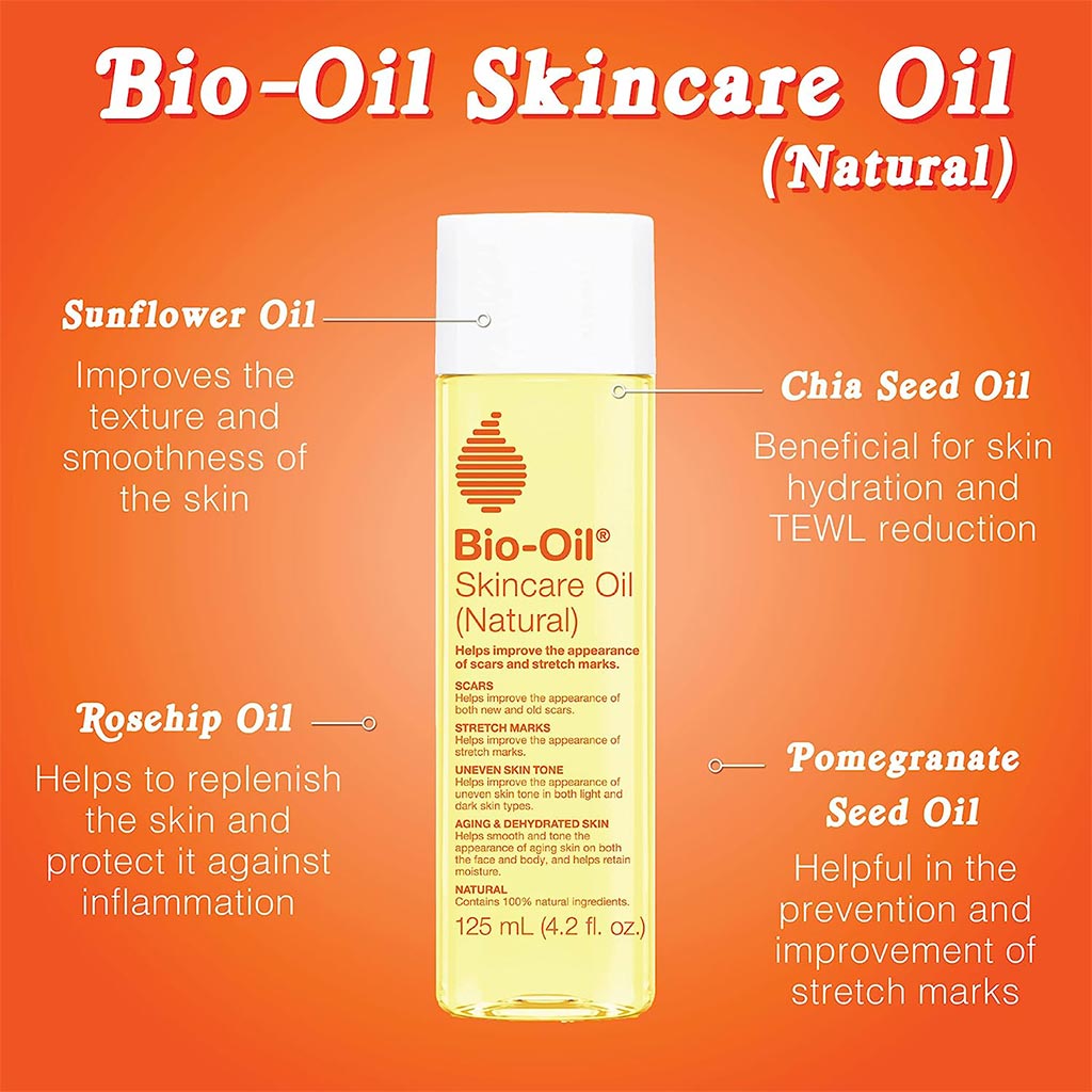 Bio-Oil Natural Skincare Oil For Scars & Stretch Marks 125ml - Easy Pharmacy LLC