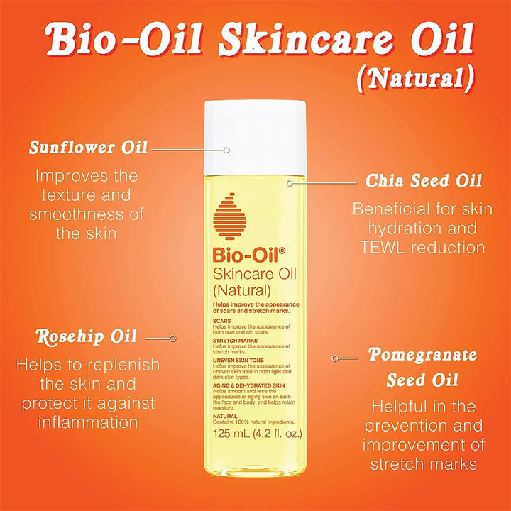 Bio-Oil Natural Skincare Oil For Scars & Stretch Marks 125ml - Easy Pharmacy LLC