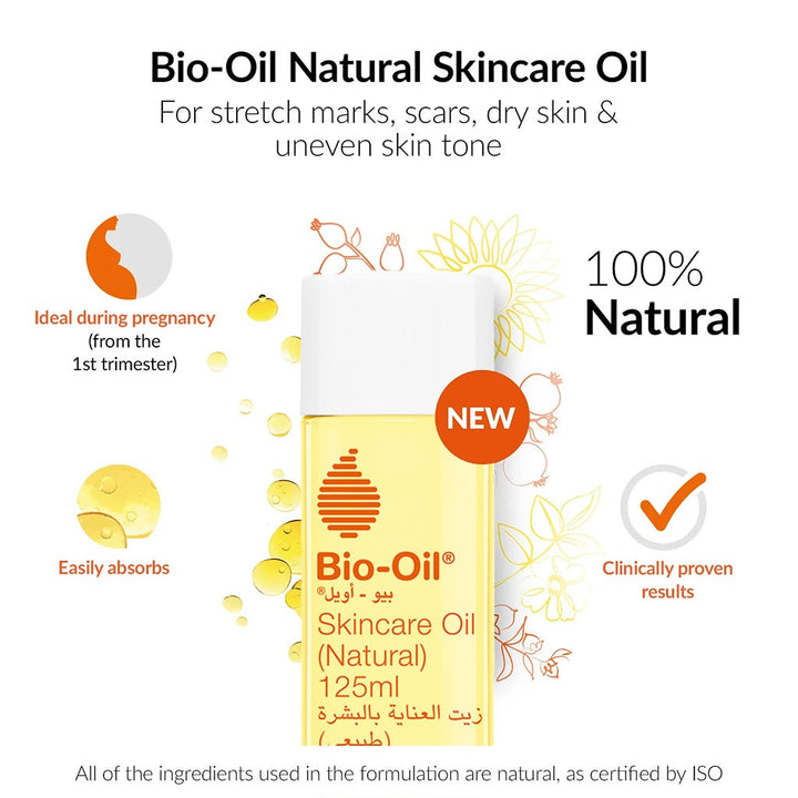 Bio-Oil Natural Skincare Oil For Scars & Stretch Marks 125ml - Easy Pharmacy LLC