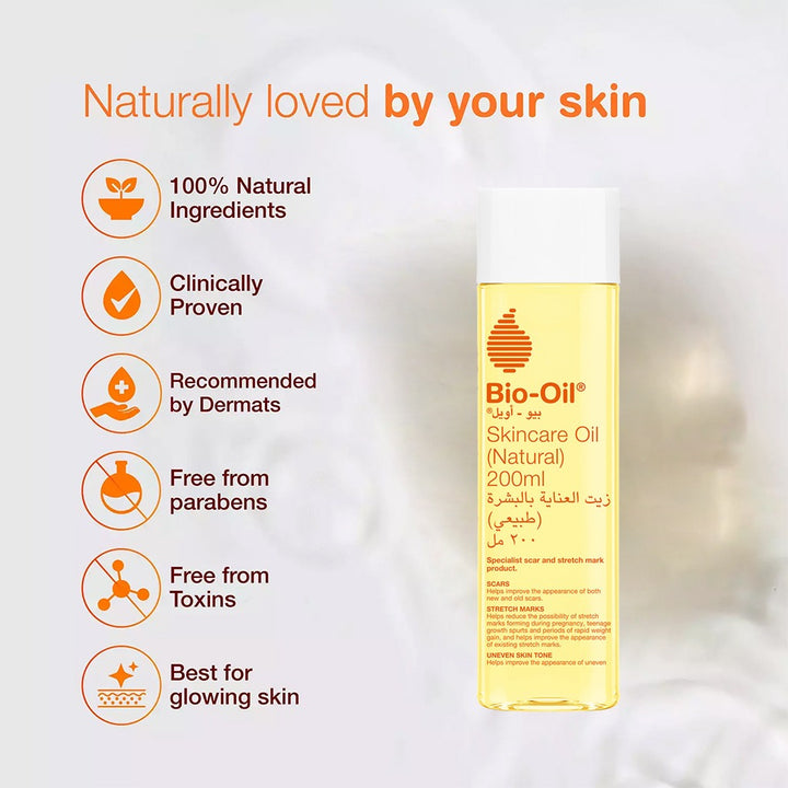 Bio-Oil Natural Skincare Oil For Scars & Stretch Marks 200ml - Easy Pharmacy LLC