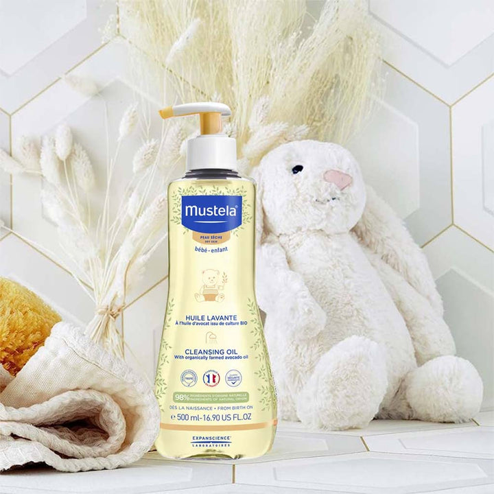 Mustela Baby Cleansing Oil For Dry Skin 500ml - Easy Pharmacy LLC