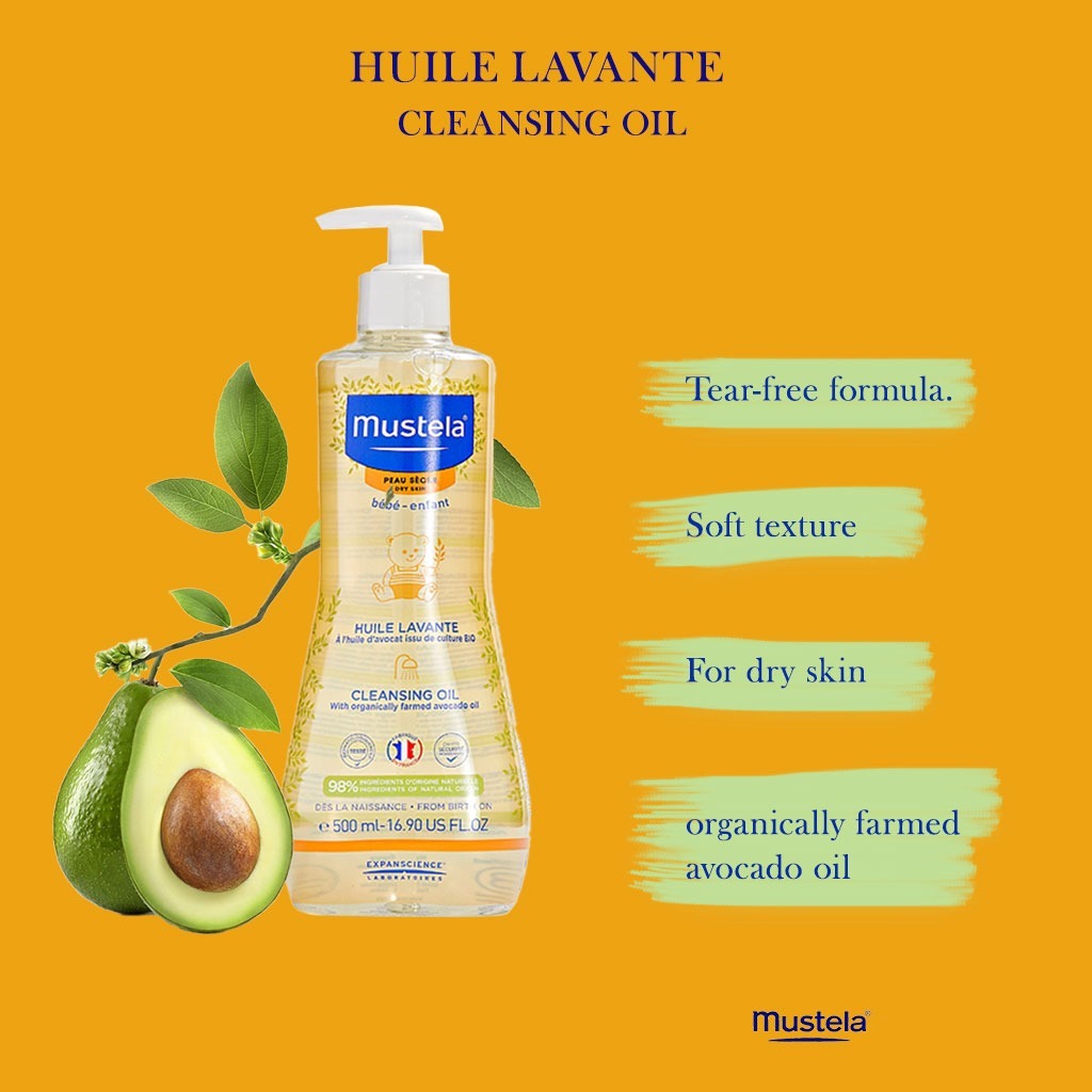 Mustela Baby Cleansing Oil For Dry Skin 500ml - Easy Pharmacy LLC
