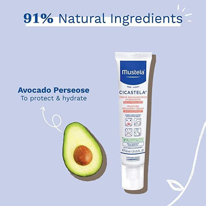 Mustela Baby Cicastela Moisture Recovery Cream For Skin Discomfort 40ml - Easy Pharmacy LLC
