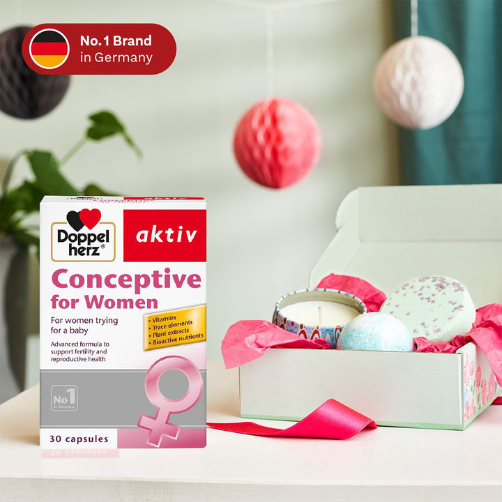 Doppelherz aktiv Conceptive Capsules For Women's Fertility & Reproductive Health, Pack of 30's - Easy Pharmacy LLC