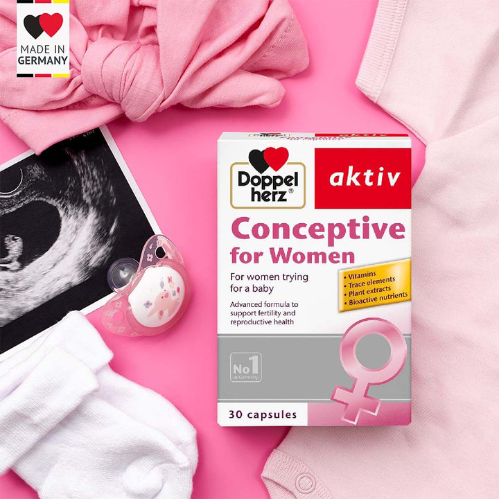 Doppelherz aktiv Conceptive Capsules For Women's Fertility & Reproductive Health, Pack of 30's - Easy Pharmacy LLC