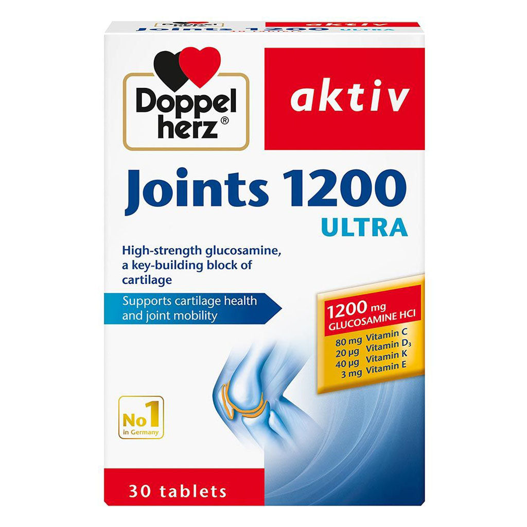 Doppelherz aktiv Joints 1200 Ultra Tablets For Cartilage Health & Joint Mobility, Pack of 30's - Easy Pharmacy LLC
