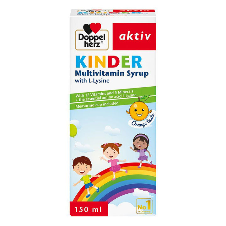 Doppelherz aktiv Kinder Multivitamin Syrup With L-Lysine 150ml - Easy Pharmacy LLC