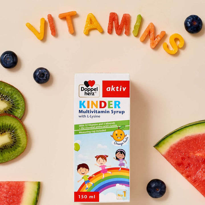 Doppelherz aktiv Kinder Multivitamin Syrup With L-Lysine 150ml - Easy Pharmacy LLC