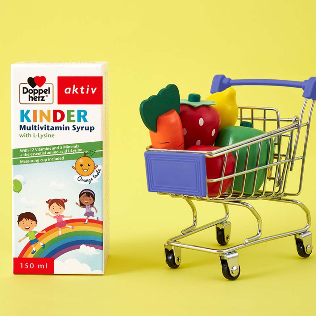 Doppelherz aktiv Kinder Multivitamin Syrup With L-Lysine 150ml - Easy Pharmacy LLC