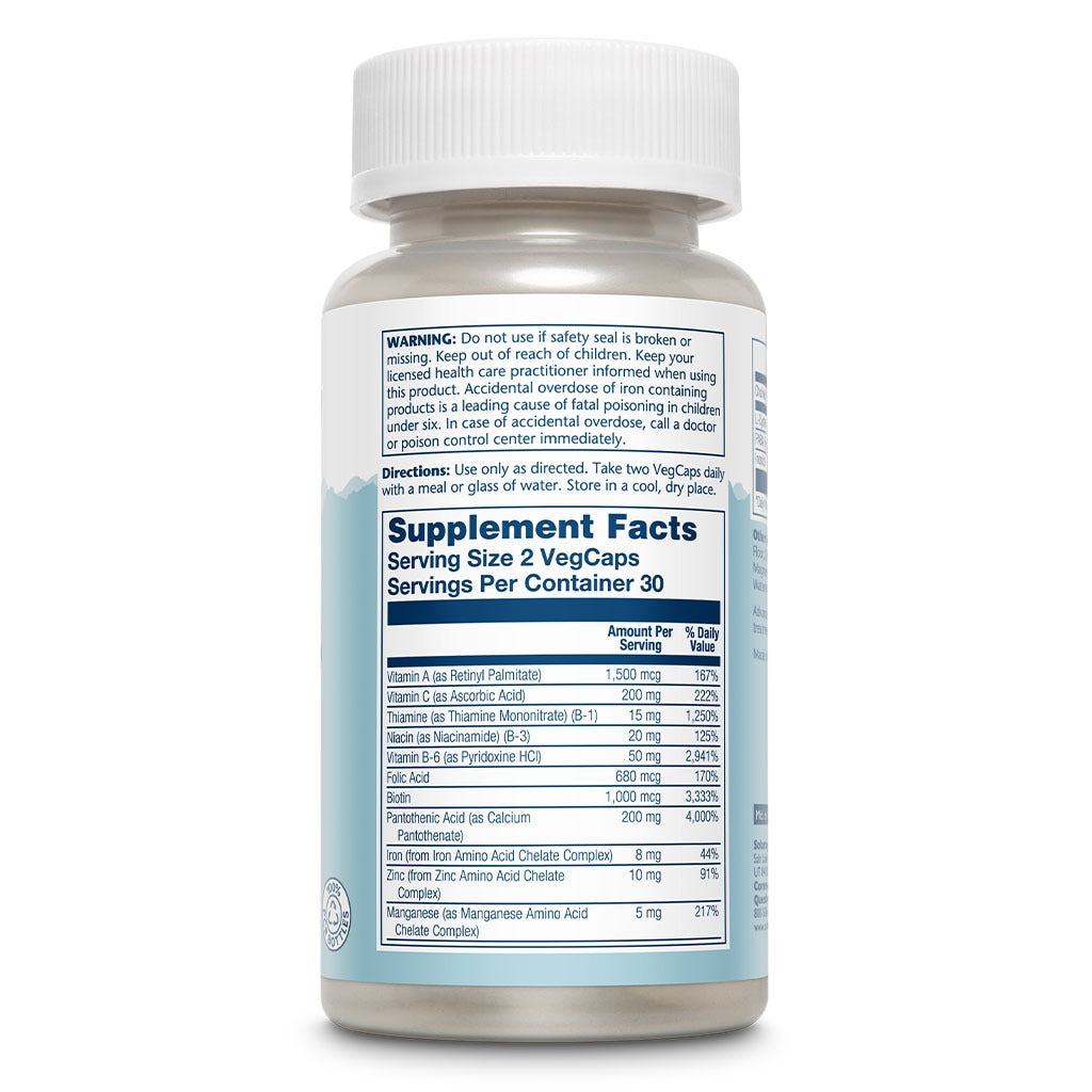 Solaray Hair Nutrients Advanced Hair Health Formula VegCaps 60's - Easy Pharmacy LLC