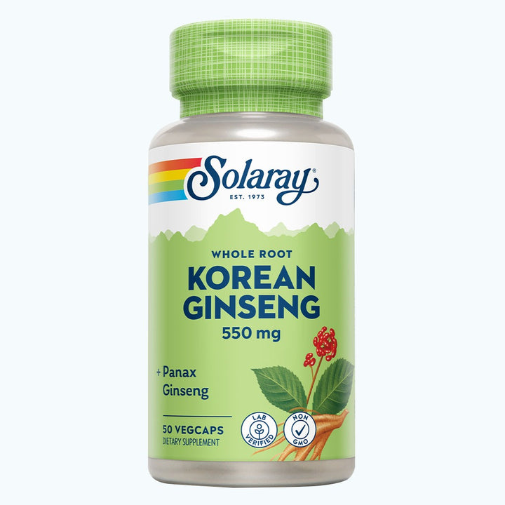 Solaray Korean Ginseng 550 mg VegCaps 50's - Easy Pharmacy LLC