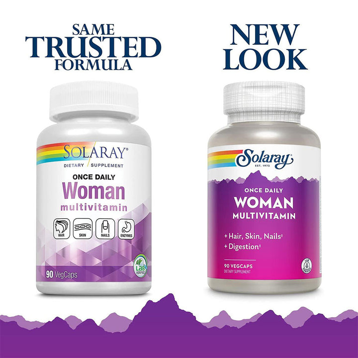 Solaray Once Daily Woman Multivitamin VegCaps 90's - Easy Pharmacy LLC