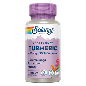 Solaray Turmeric Root Extract VegCaps Once Daily 60 Capsules