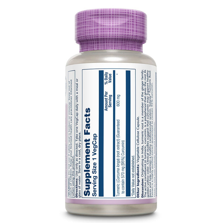 Solaray Once Daily Turmeric Root Extract VegCaps 60's - Easy Pharmacy LLC