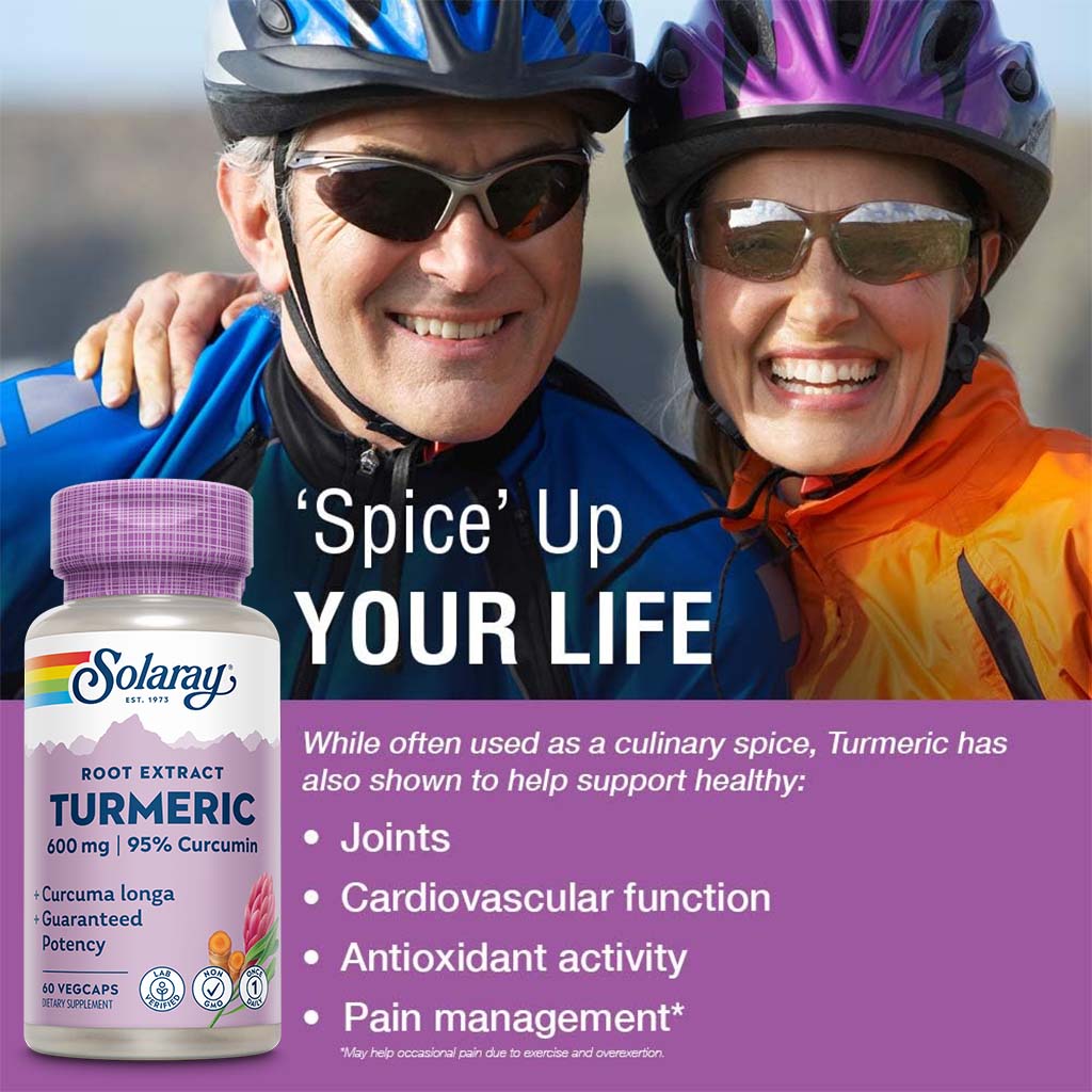 Solaray Once Daily Turmeric Root Extract VegCaps 60's - Easy Pharmacy LLC