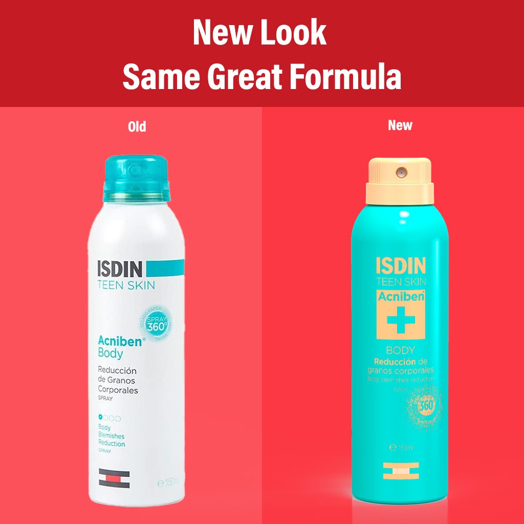 Isdin Teen Skin Acniben Body Blemishes Reduction Spray 150 mL - Easy Pharmacy LLC