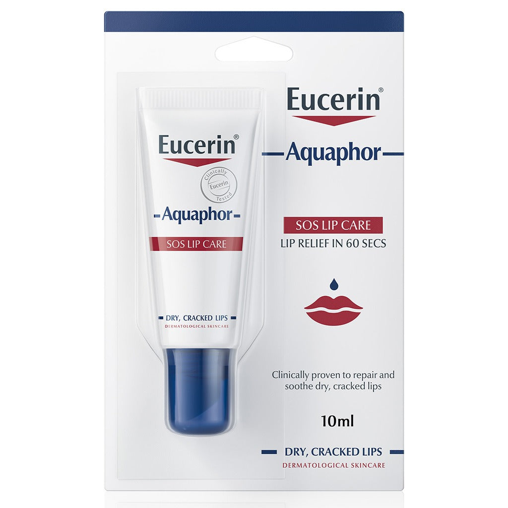Eucerin Aquaphor SOS Lip Repair Balm For Dry & Cracked Lips 10ml - Easy Pharmacy LLC