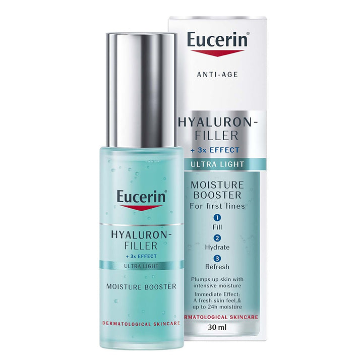 Eucerin Hyaluron-Filler 3x Effect Ultra-Light Hydrating Moisture Booster Gel For Wrinkles & Fine Lines 30ml - Easy Pharmacy LLC