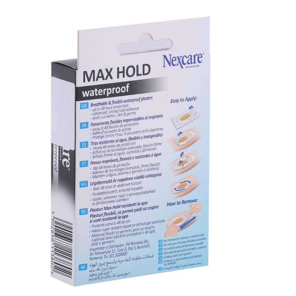 3M Nexcare Max Hold Waterproof Bandage 12's - Easy Pharmacy LLC