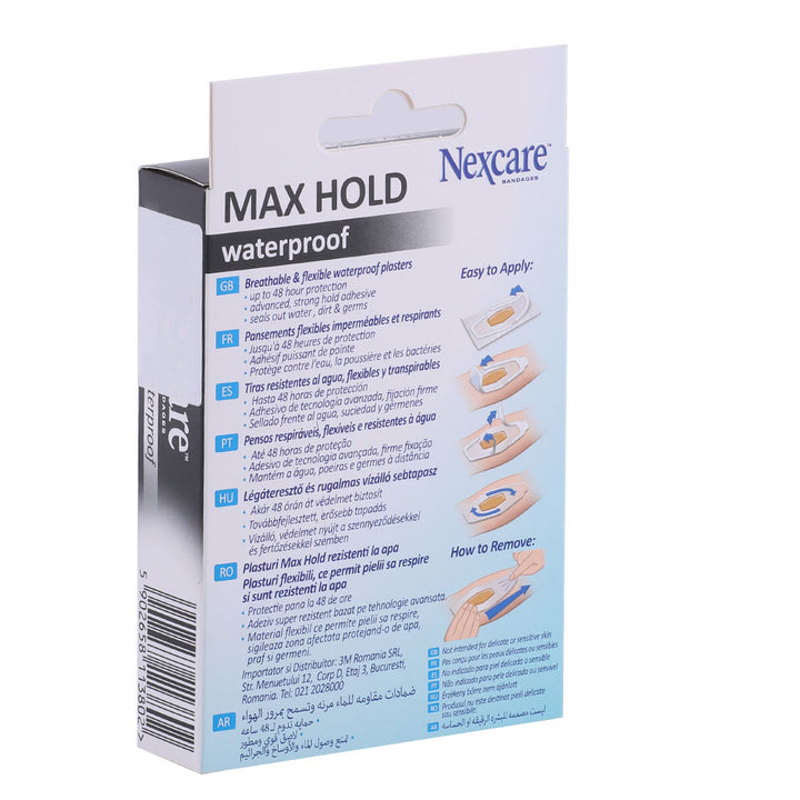 3M Nexcare Max Hold Waterproof Bandage 12's - Easy Pharmacy LLC