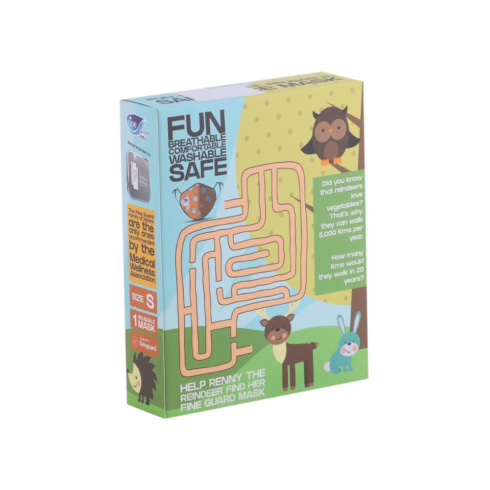 Fine Guard Kids Reusable Face Mask 1's Small - Easy Pharmacy LLC