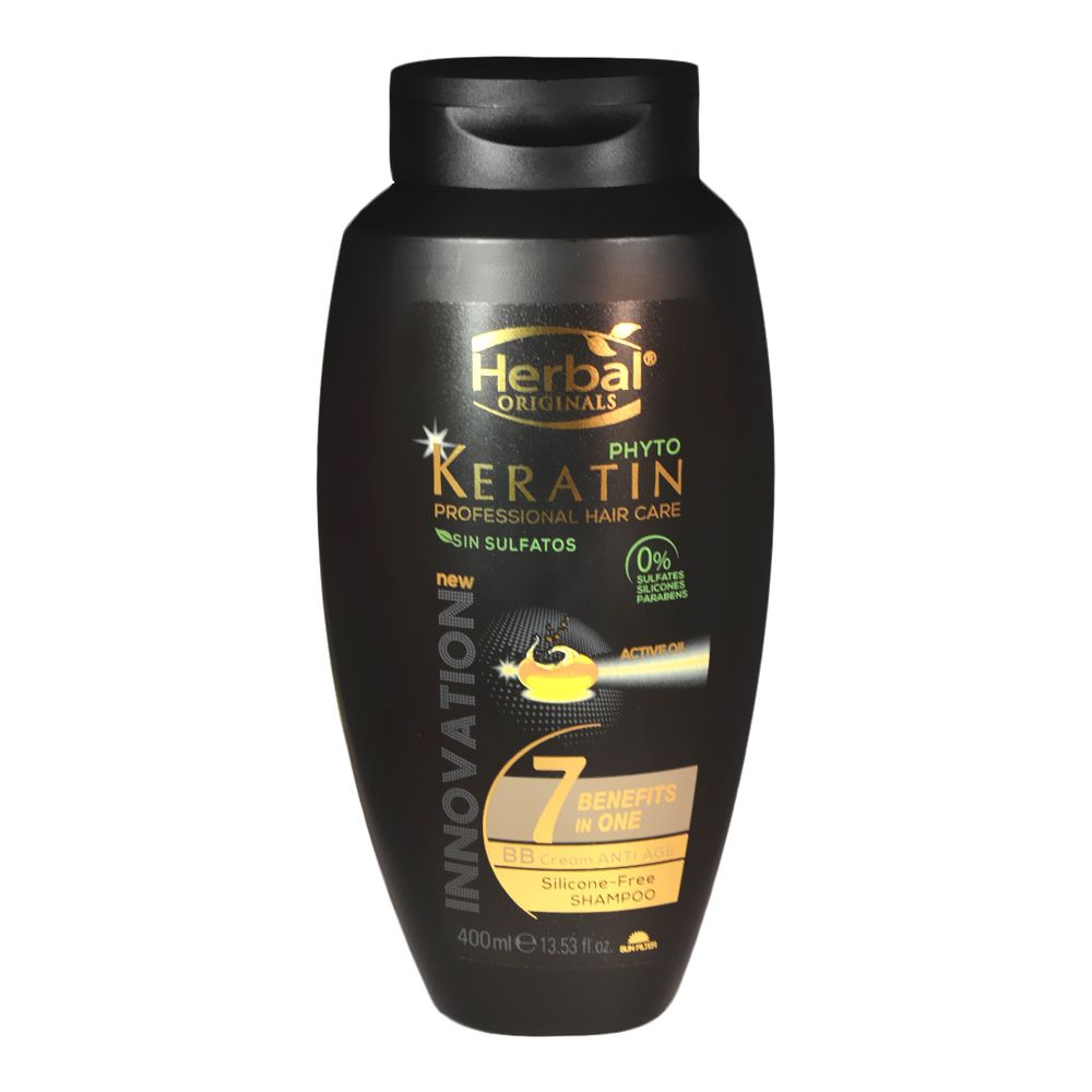 Herbal Originals Phyto Keratin 7-Benefits Shampoo 400 mL - Easy Pharmacy LLC