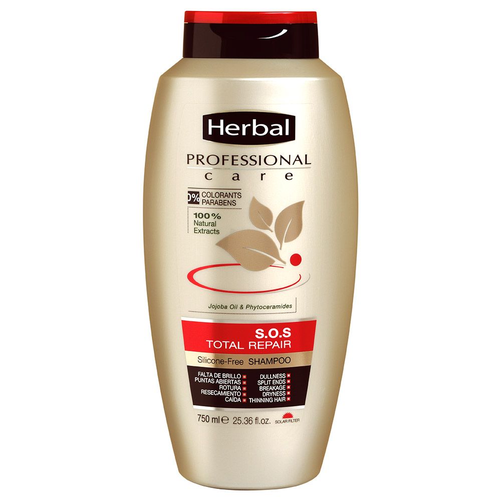 Herbal Professional Care S.O.S Total Repair Shampoo 750 mL - Easy Pharmacy LLC