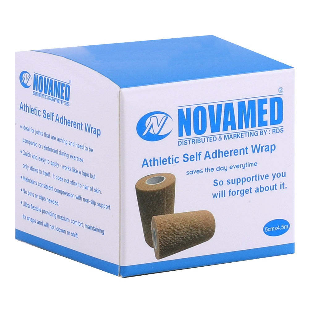 Novamed Athletic Self Adherent Wrap Bandage 5 cm x 4.5 m Beige 1's - Easy Pharmacy LLC