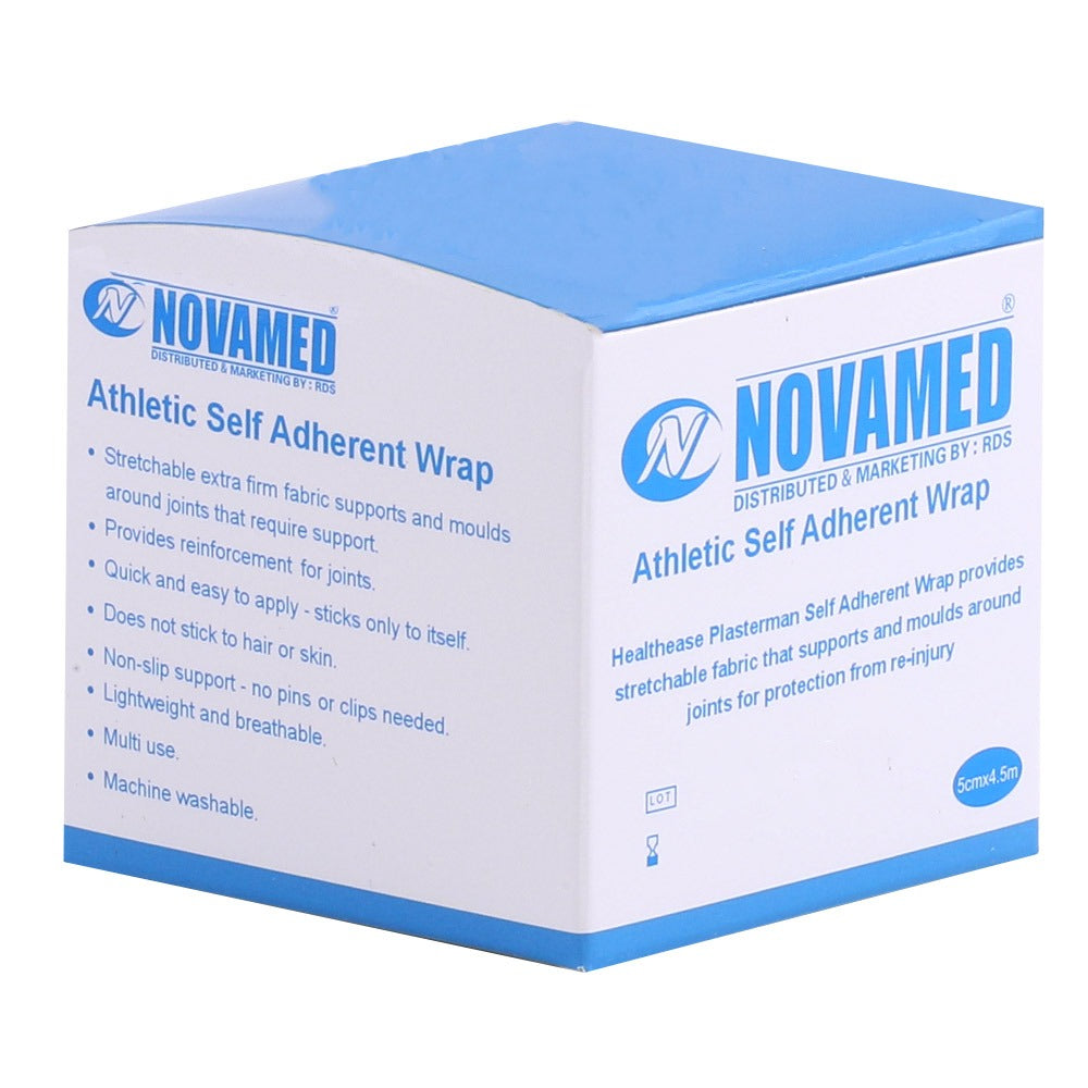 Novamed Athletic Self Adherent Wrap Bandage 5 cm x 4.5 m Beige 1's - Easy Pharmacy LLC