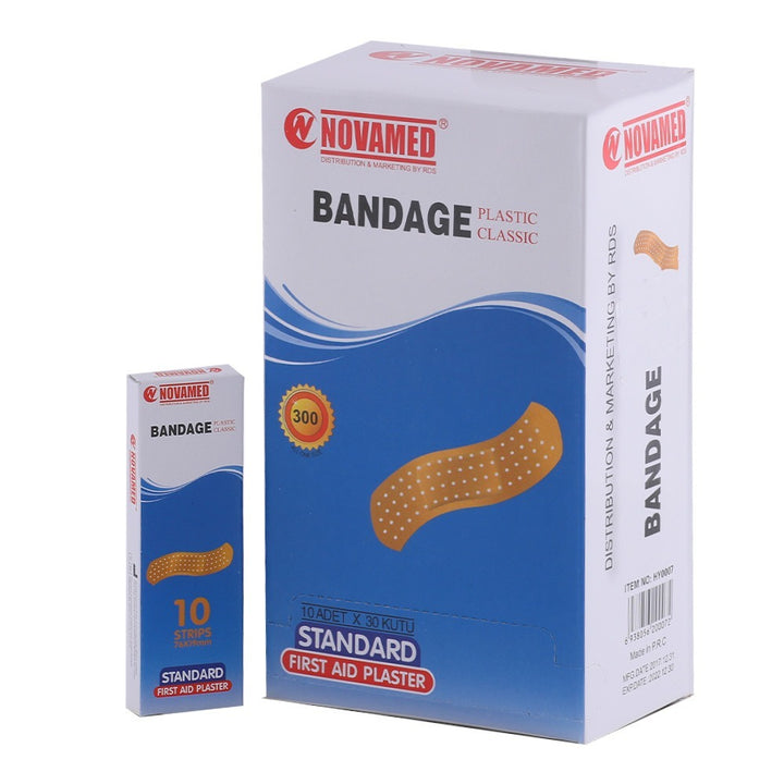 Novamed Plastic Classic First Aid Plaster 300's HY0007 - Easy Pharmacy LLC