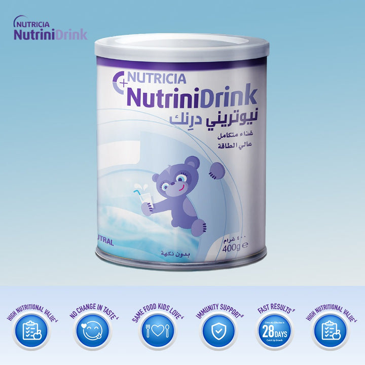 Nutricia NutriniDrink Children's Milk Special Formula For 12+ Months Neutral Flavour 400g - Easy Pharmacy LLC