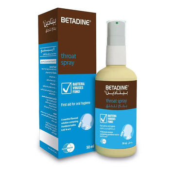 Betadine Throat Spray 50 ml – Oral Hygiene & Throat Freshness Care Spray