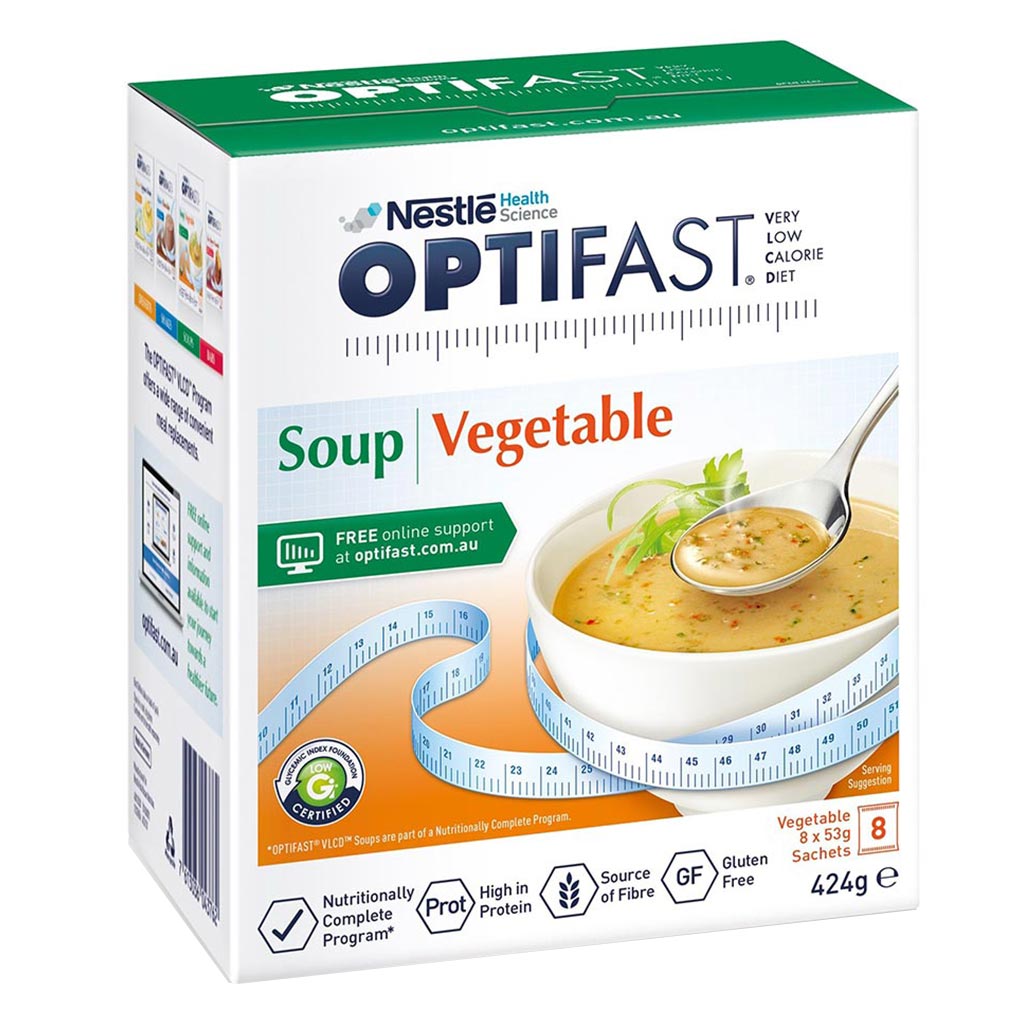 Nestle Optifast VLCD Vegetable Soup Sachets 53 g 8's - Easy Pharmacy LLC