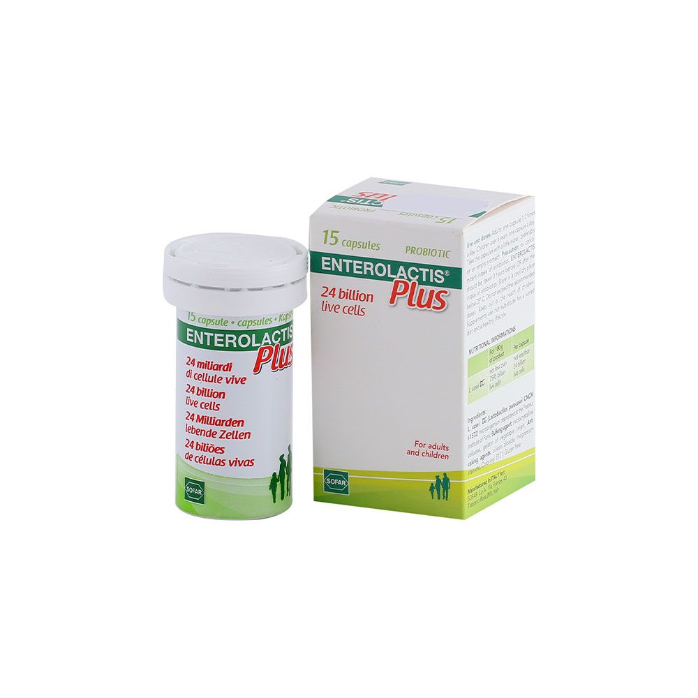 Enterolactis Plus Probiotic Capsules 15's - Easy Pharmacy LLC