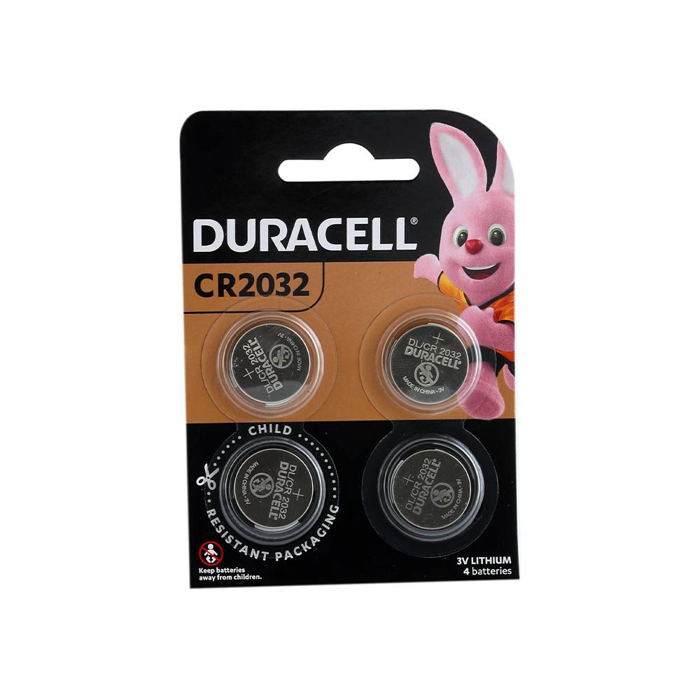 Duracell 3V Lithium Battery CR2032 4's - Easy Pharmacy LLC