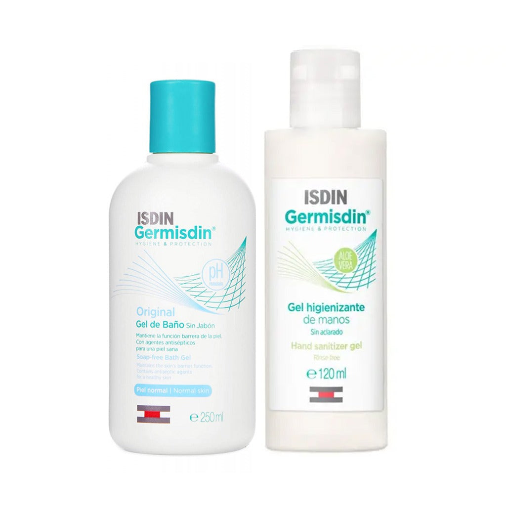 Isdin Germisdin Original Soap-Free Bath Gel 250 mL + Isdin Germisdin Hand Gel 120 mL PROMO - Easy Pharmacy LLC
