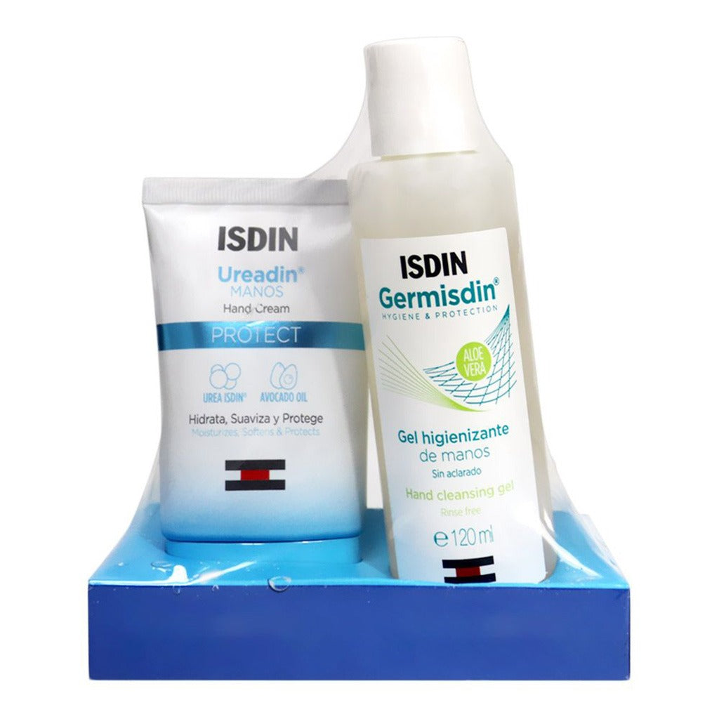 Isdin Ureadin Manos Protect Hand Cream 50 mL + Isdin Germisdin Hand Gel 120 mL PROMO - Easy Pharmacy LLC