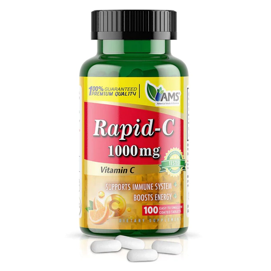 AMS Rapid-C 1000 mg Vitamin C Tablets 100's - Easy Pharmacy LLC
