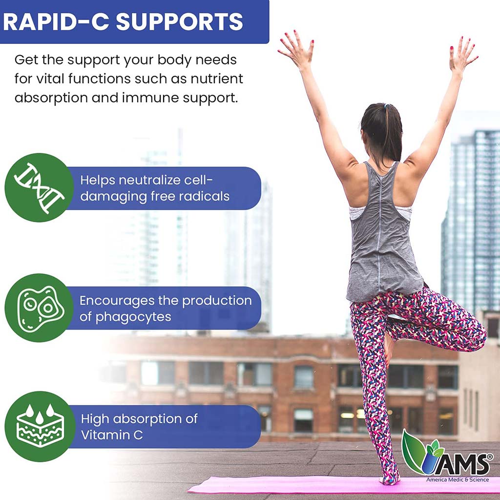 AMS Rapid-C 1000 mg Vitamin C Tablets 100's - Easy Pharmacy LLC