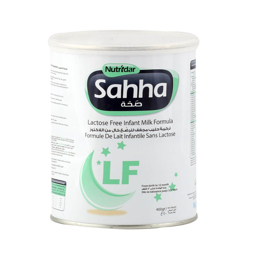 Nutridar Sahha LF Lactose Free Infant Milk Formula For 0 To 12 Months 400g - Easy Pharmacy LLC