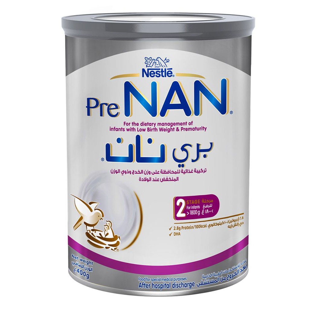 Nestle Pre NAN Stage 2 Premature Baby Milk Formula 400g - Easy Pharmacy LLC