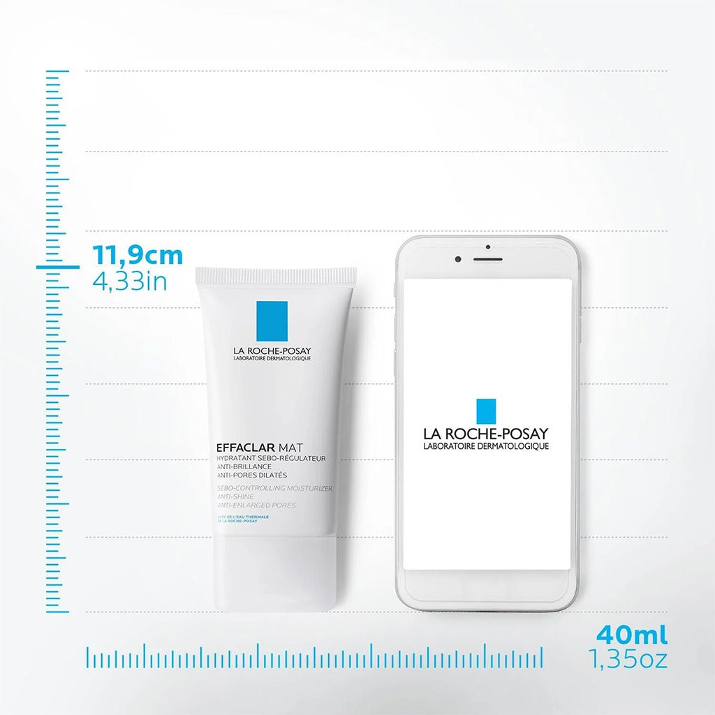 La Roche-Posay Effaclar MAT Mattifying Face Moisturizer For Oily Skin 40ml - Easy Pharmacy LLC