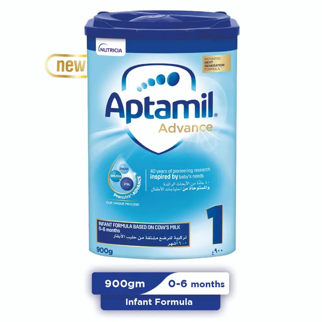 Aptamil Advance Stage 1 Baby Milk Formula For 0 To 6 Months 900g