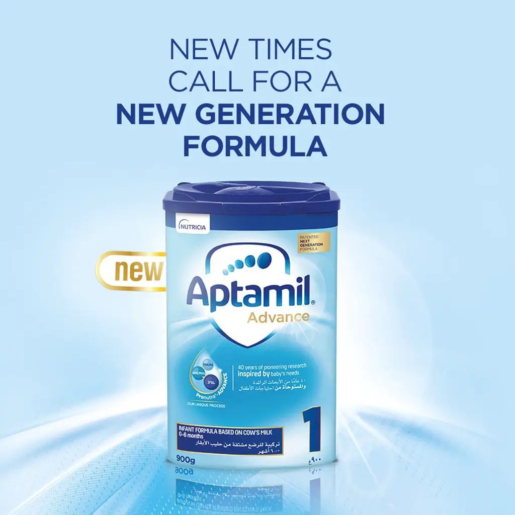 Aptamil Advance Stage 1 Baby Milk Formula For 0 To 6 Months 900g