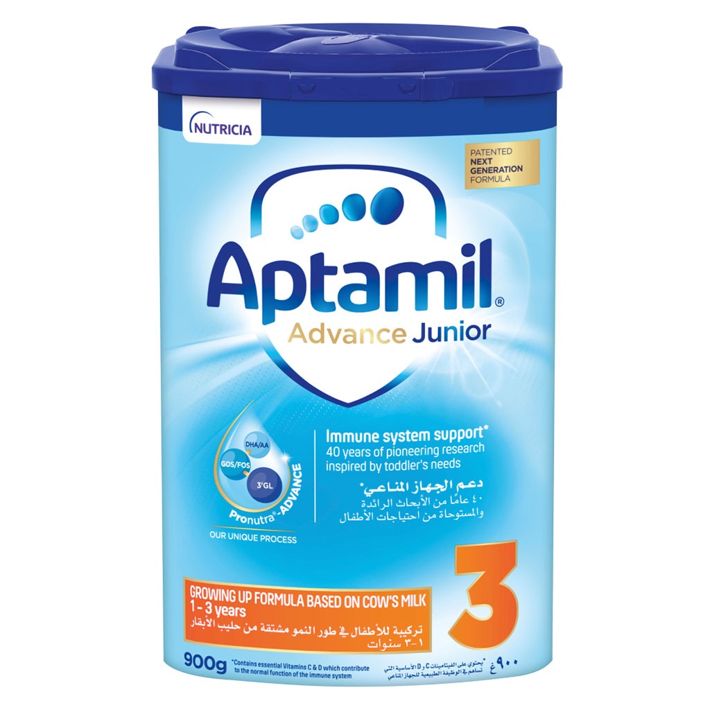 Aptamil Advance Junior Stage 3 Toddlers Milk Formula For 1 To 3 Years 900g - Easy Pharmacy LLC
