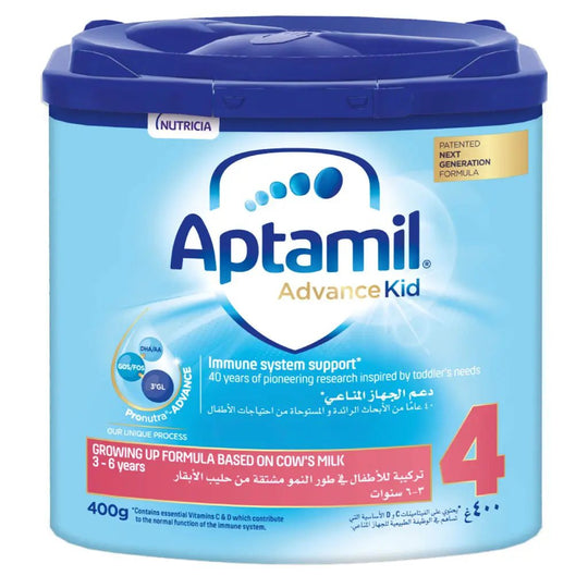 Aptamil Advance Kid Stage 4 Growing Up Children's Milk Formula For 3 To 6 Years 400g
