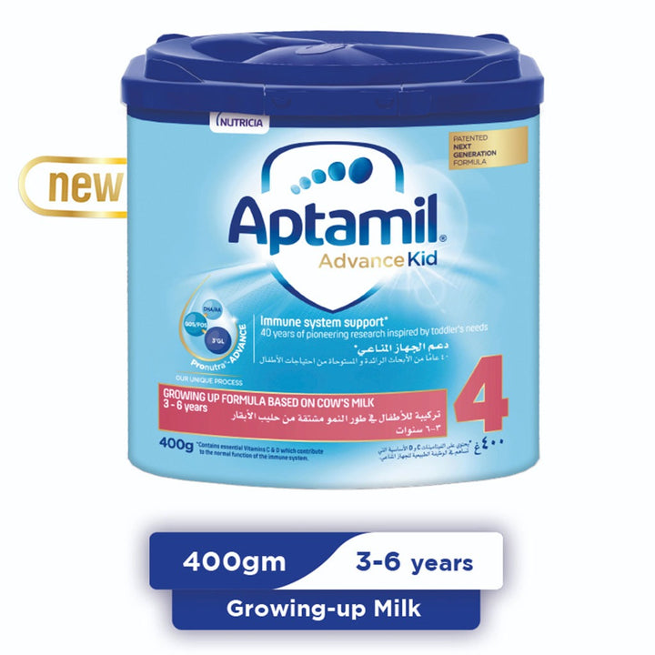 Aptamil Advance Kid Stage 4 Growing Up Children's Milk Formula For 3 To 6 Years 400g - Easy Pharmacy LLC