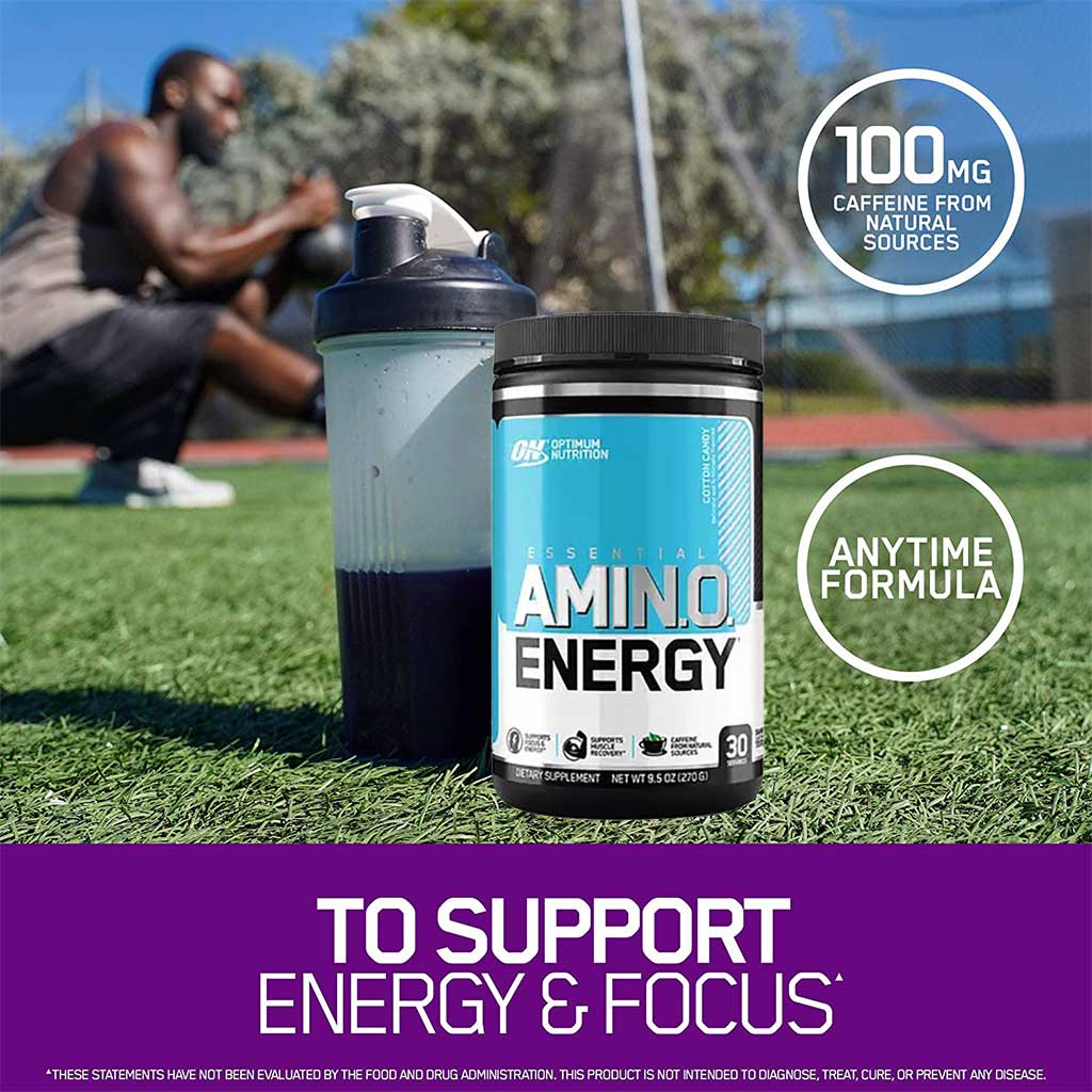 Optimum Nutrition Essential Amino Energy Powder Cotton Candy 30 Servings - Easy Pharmacy LLC